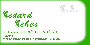 medard mehes business card